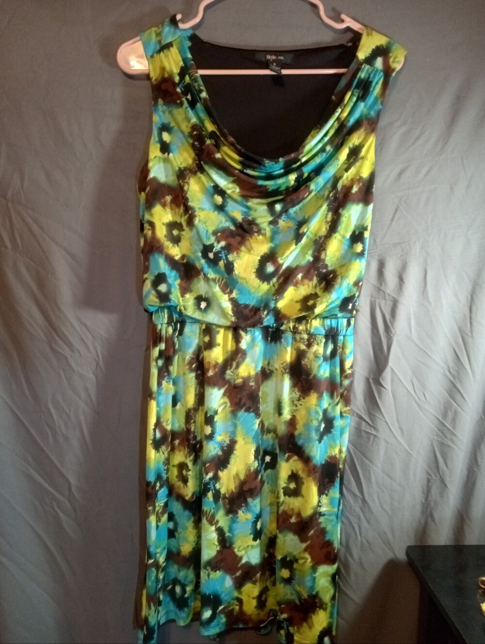 Style & Co Bohemian Sleeveless Floral Print Dress